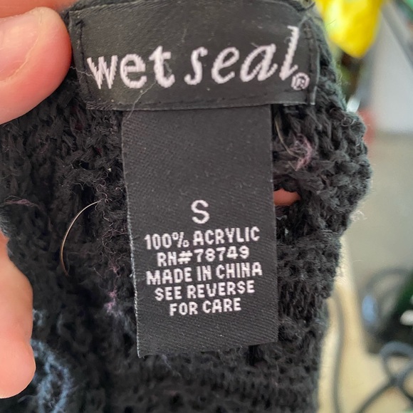 NWOT Black Wet Seal Beachy Cardigan - Picture 3 of 5